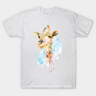 Colorful Giraffe Head T-Shirt